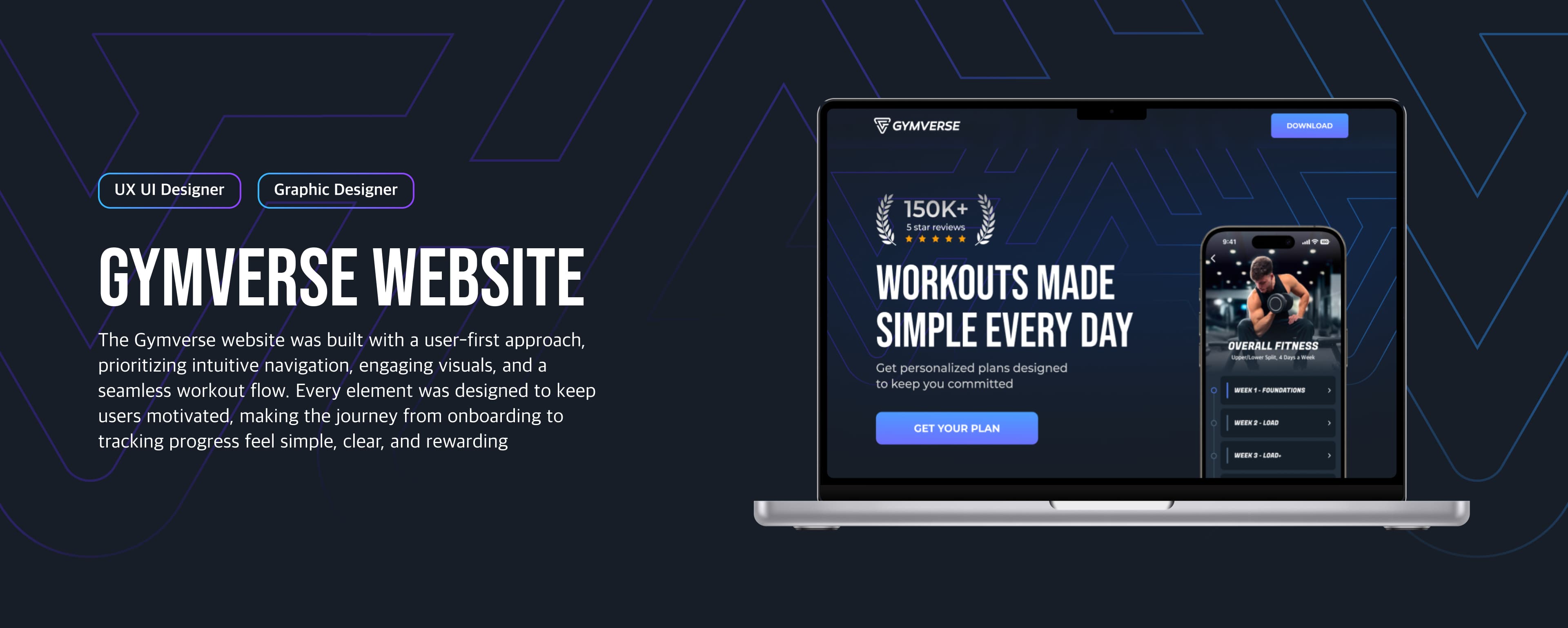 Gymverse · Website cover